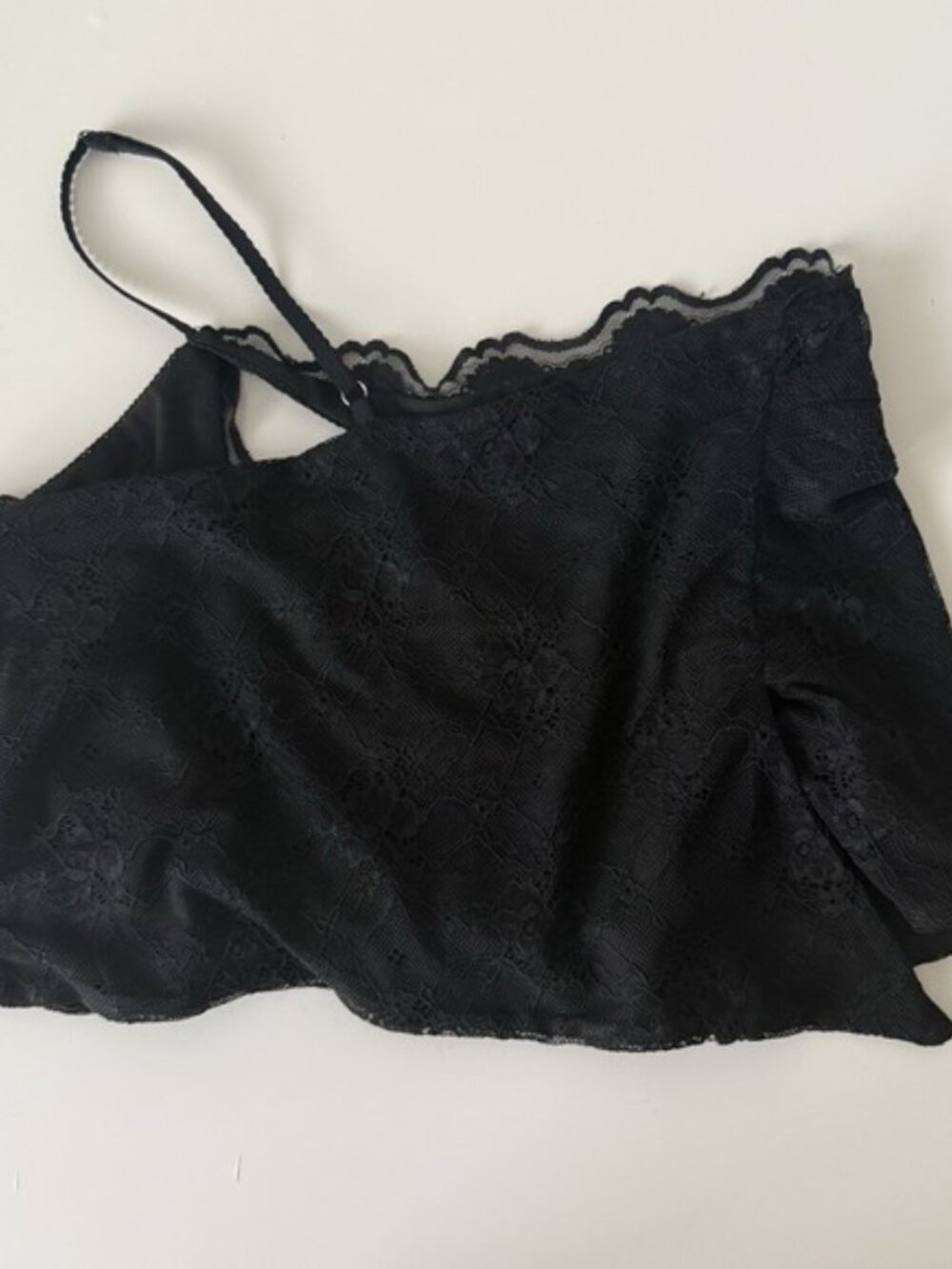 I Am Gia Black Lace Crop Top Womens XS Fairy Grunge Clubwear Whimsigoth Party - Picture 7 of 12